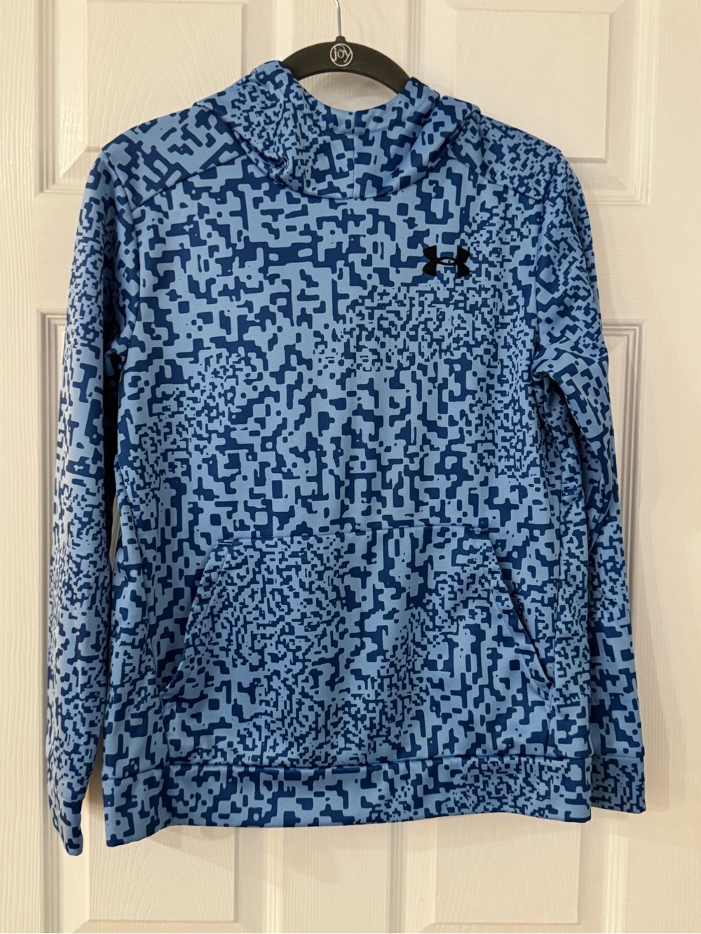 Under Armour Boy's Blue Pixel Camo Turtleneck Pullover